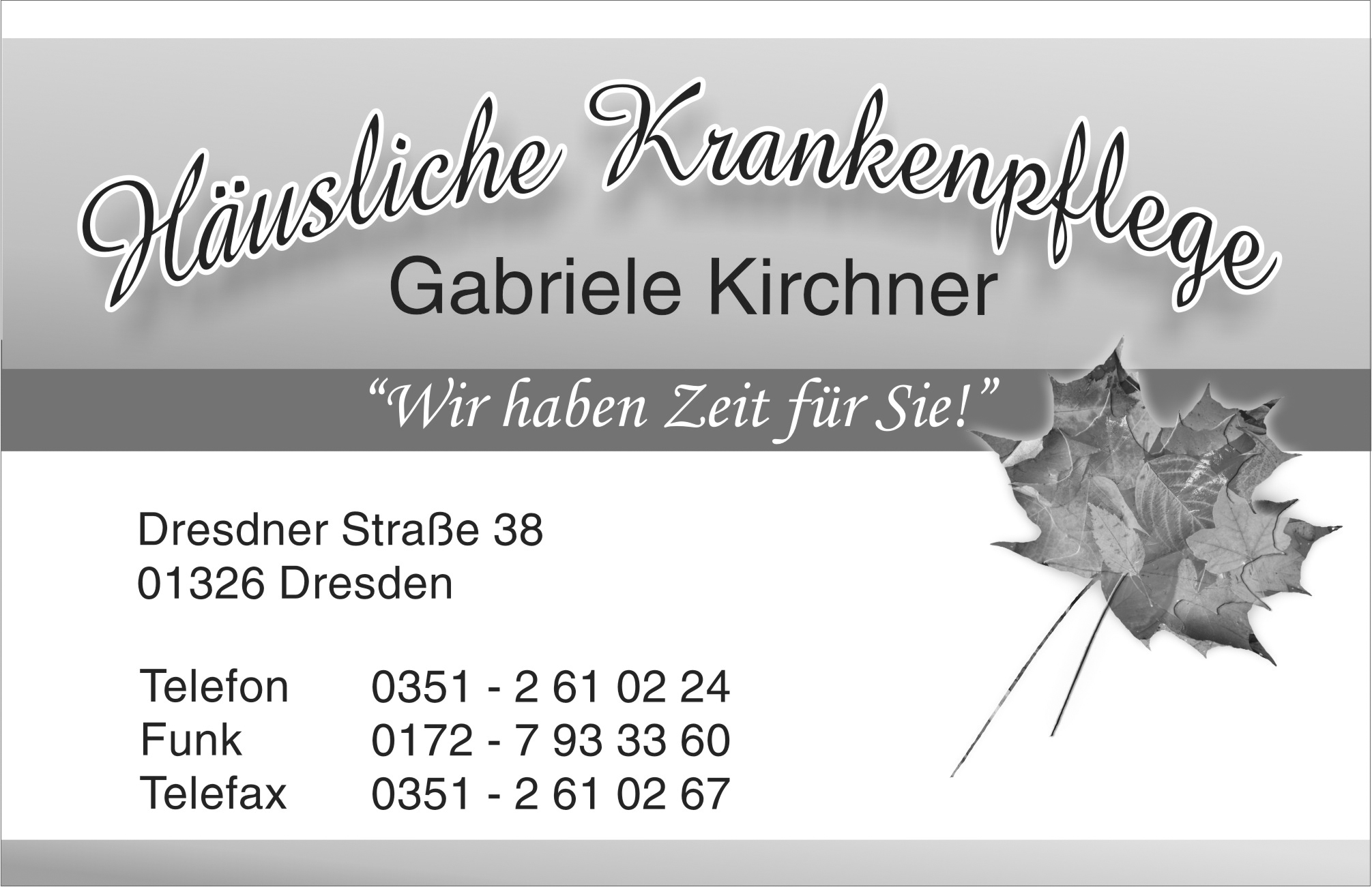 Häusliche Krankenpflege Gabriele Kirchner